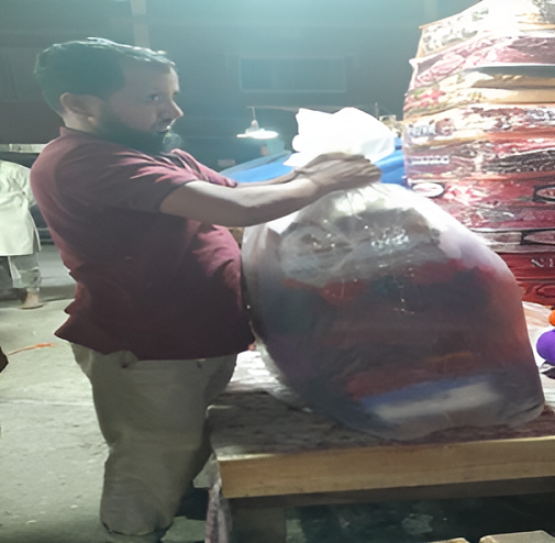 Shawl Distribution Photo